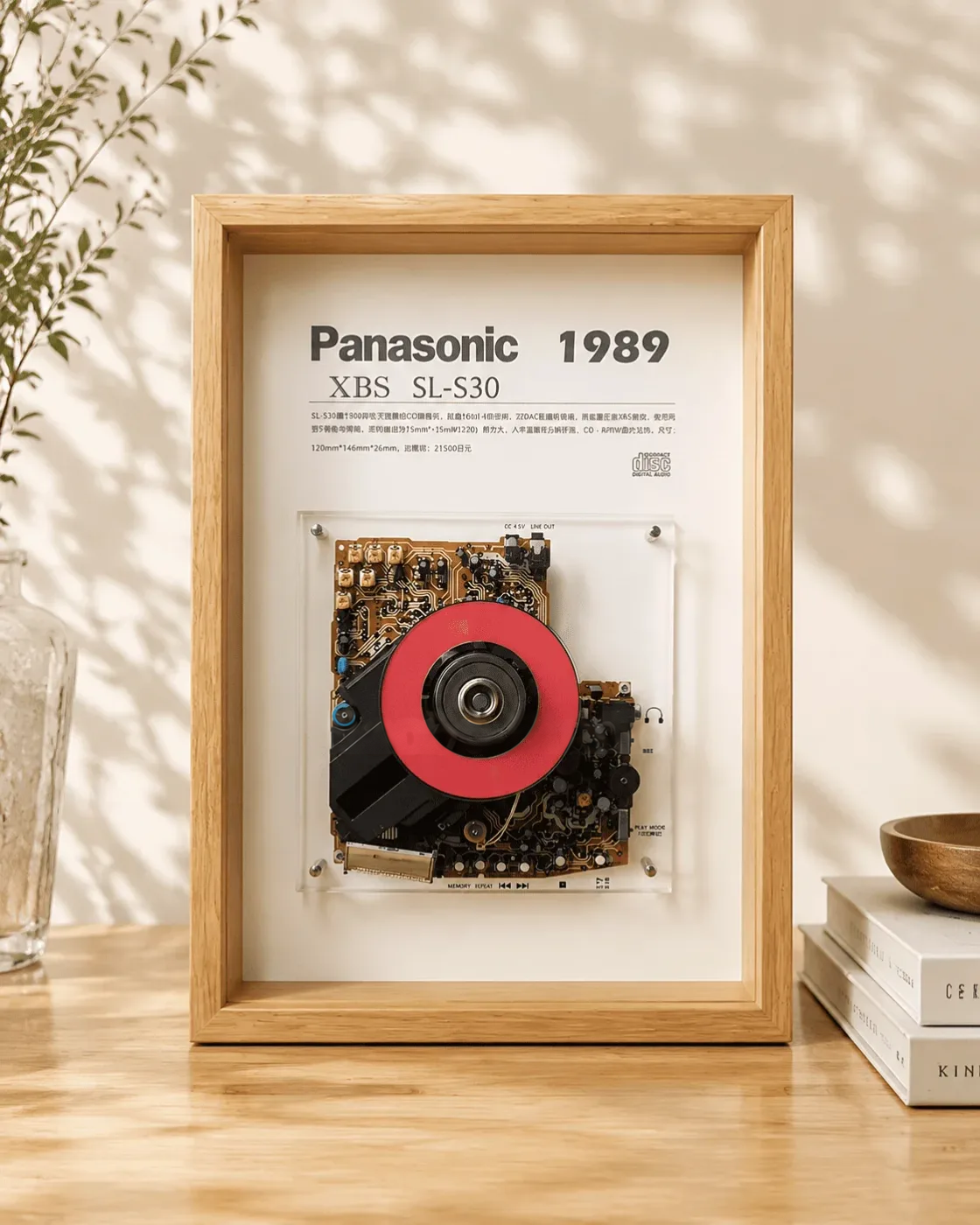 Vintage CD Player Display Frame · SL-S30
